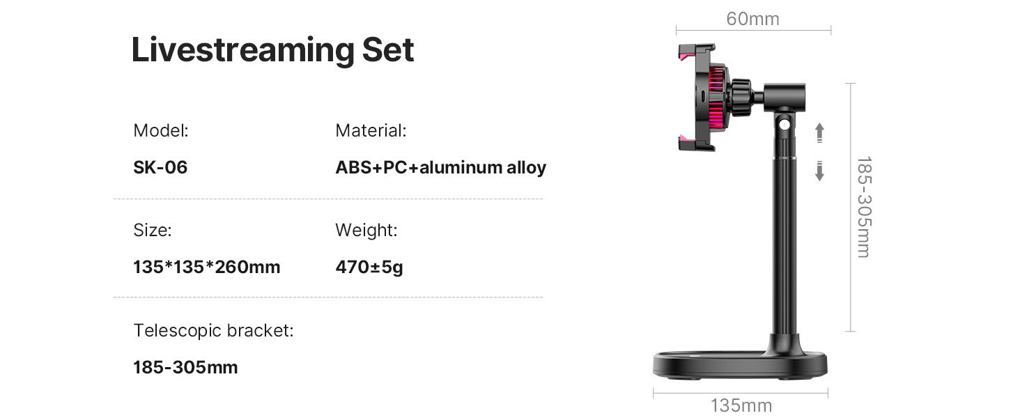 Ulaniz SK-06 Mobile Phone Clip Live Streaming Cooling Set