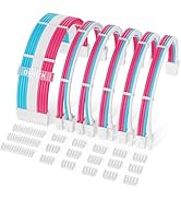 Sirlyr PSU Cable Extension Kit - 24Pin ATX / 8Pin EPS / 8Pin PCIE Power Supply Cables, 16AWG with...