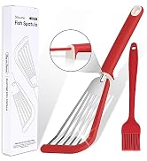 Maywe Tanso Fish Spatula,600? Heat Resistant Silicone Fish Spatula with Basting Brush,for Nonstic...