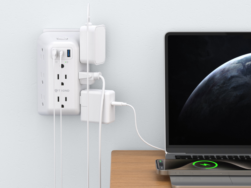 multi plug wall outlet with usb ports