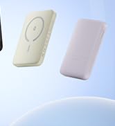 Omnibar Magnetic Power Bank, 10000mAh Wireless Portable Charger with USB C PD 20W Fast Charging, ...