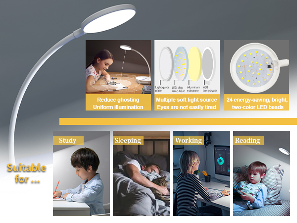 Small White Desk Lamp 051