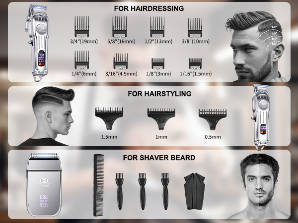 Clippers Trimmers Shavers Set