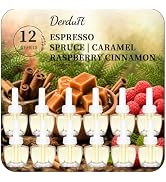 Plug In Air Freshener Refills, 12 Count, Summer Scents with Spruce, Caramel, Espresso &amp; Raspberry...