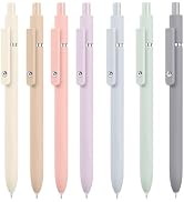 Vanhench 7Pcs Gel Pens with Soft Silicone Touch Barrel &amp; Fidget Stress Ball, Multifunction Writin...