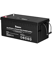 Renogy 12V 200Ah Lithium LiFePO4 Deep Cycle Battery with Bluetooth,2000+Deep Cycles,Backup Power ...
