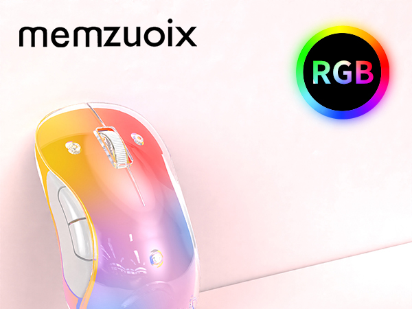 LED wireless mouse pink