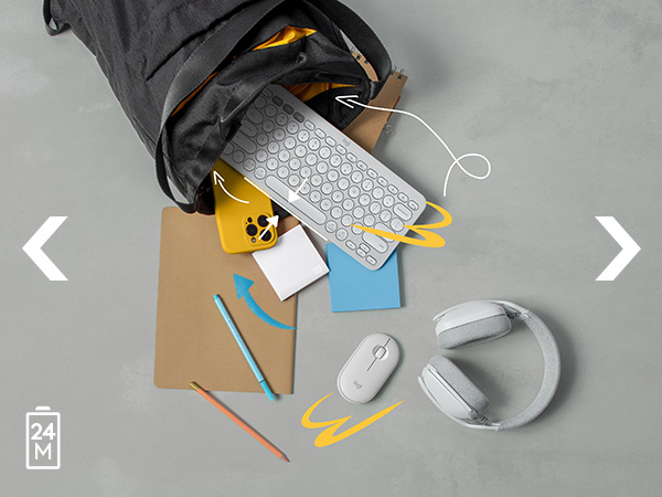 pebble 2 m350s wireless portable mouse with silent clicks