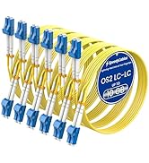SpeedyCables 6-Pack OS2 LC to LC Fiber Patch Cable 2M/7FT, 1G/10Gb Duplex 9/125um SMF Single Mode...