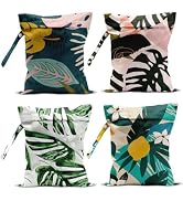 zcyxuuw 4 Pcs Waterproof Beach Essentials - Wet/Dry Bags for Pool, Swimsuit, Diapers, Makeup, Cru...