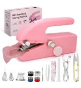 Handheld Sewing Machine for Beginners, Portable Mini Sewing Machine with Two Speed Modes, Easy to...