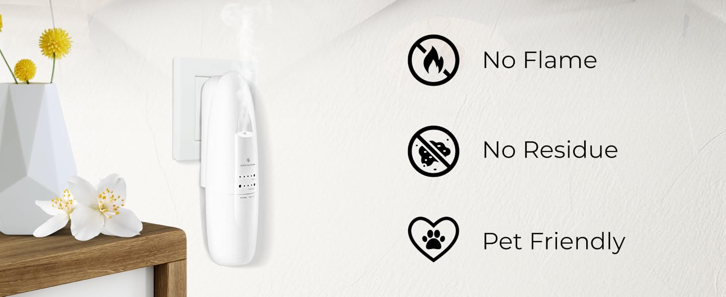 ESSENTIAL OIL PLUG IN WATERLESS DIFFUSER AROMA SCENT DIFUSOR LAVENDER HOTEL DESIGNER SCENTSATION