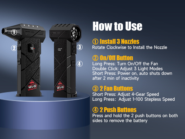 hand held blower mini