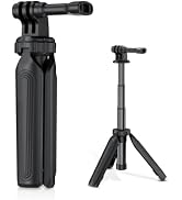JJC Mini Selfie Stick Tripod Compatible with Gopro Hero 13 12 11 10 9, Small Portable Handle Grip...