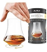 Final Touch Revolve Spinning &amp; Rotating Spirits Tasting Glass - 100% Lead-Free Crystal, Revolving...