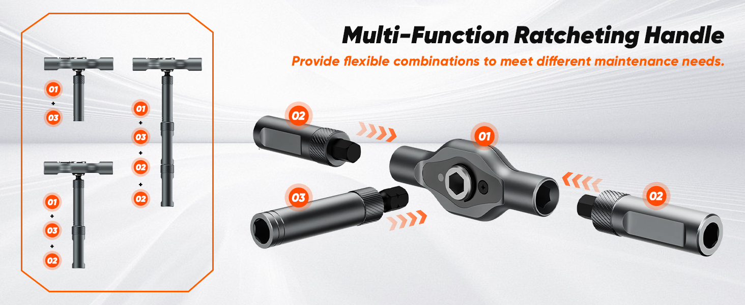 multi-function ratcheting handle