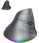 Wireless Mouse Bluetooth Ergonomic Vertical Mouse Dual Mode Large Rechargeable USB Optical Vertic...
