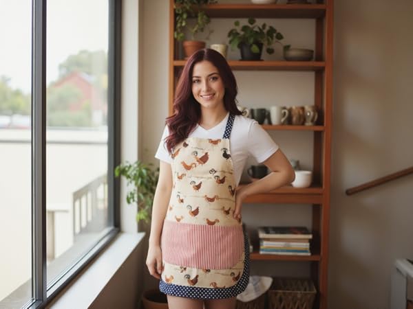 apron for women with pocket