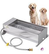 Automatic Large Dog Water Bowl Dispenser Outdoor Stainless Steel Automatic Livestock Water Trough...