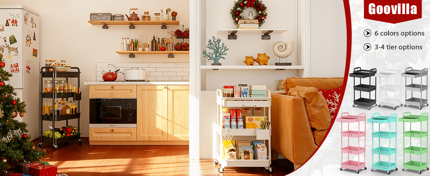 storage cart use for kitchen or living room