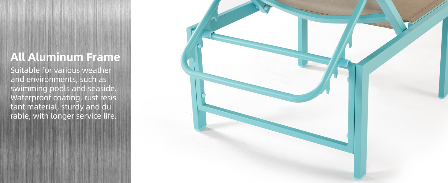 all aluminum lounge chair