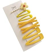 7Pcs Yellow Sweet Flower Women Girl Barrette Bobby Pin Hairpin Hair Clips Decoration Elegant Gold...
