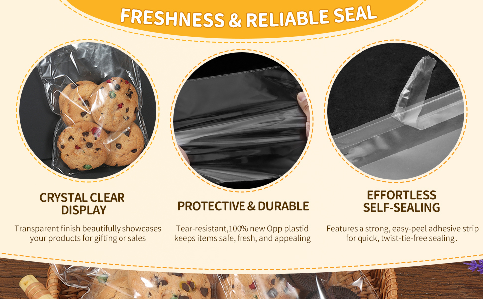 PRACPAC 4&amp;#34;x6&amp;#34; Self Sealing Cellophane Bags