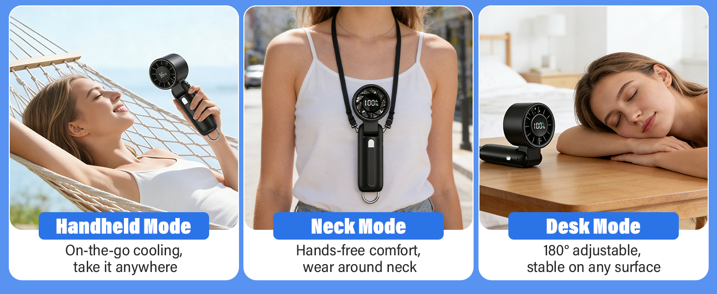 portable fan rechargeable