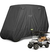 10L0L Heavy Duty Golf Cart Cover for 2/4 Passengers EZGO, Club Car and Yamaha, All Weather Outdoo...