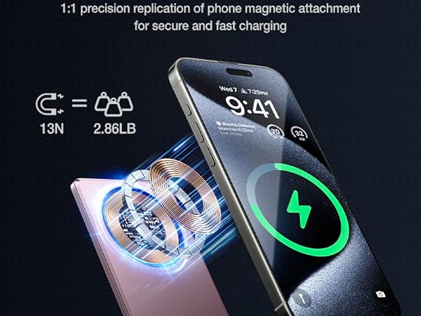wireless power bank battery charger phone portable wireless charger magnetic power bank for iphone