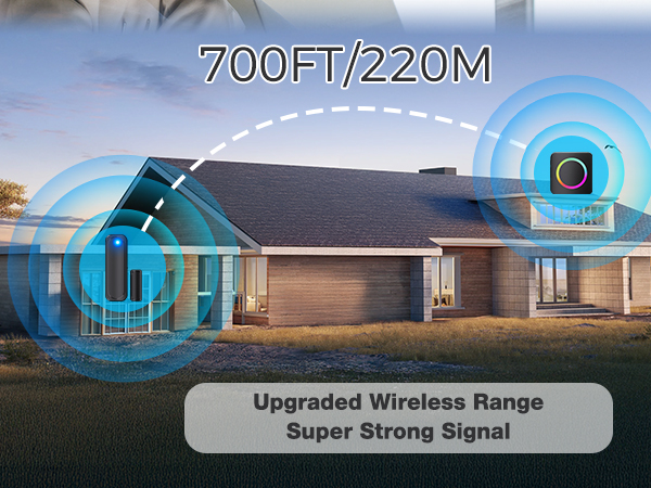 door bell chime long wireless distance