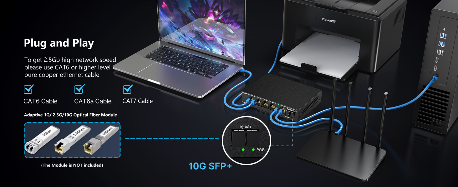 managed 5 port 2.5 gbe switch