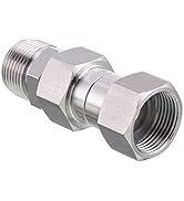 PWACCS Pressure Washer Swivel, M22 14mm Swivel Joint, Stainless Steel, 5000 PSI