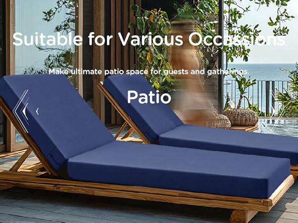 Codi-Outdoor-Chaise-Lounge Chair-Cushion-Waterproof-for-Patio-Furniture