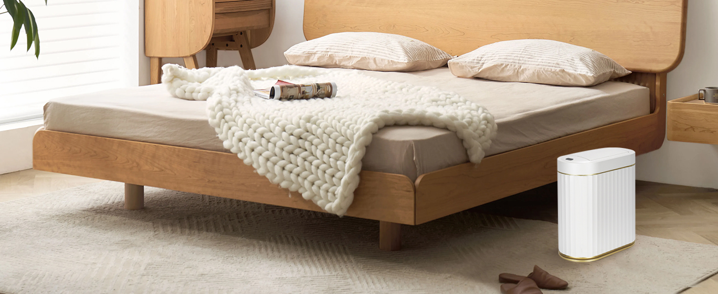 white gold motion sensor teash can 6