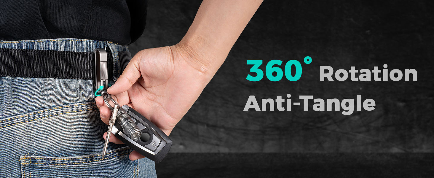 360° Rotatable Joint, Prevents Keys Tangling