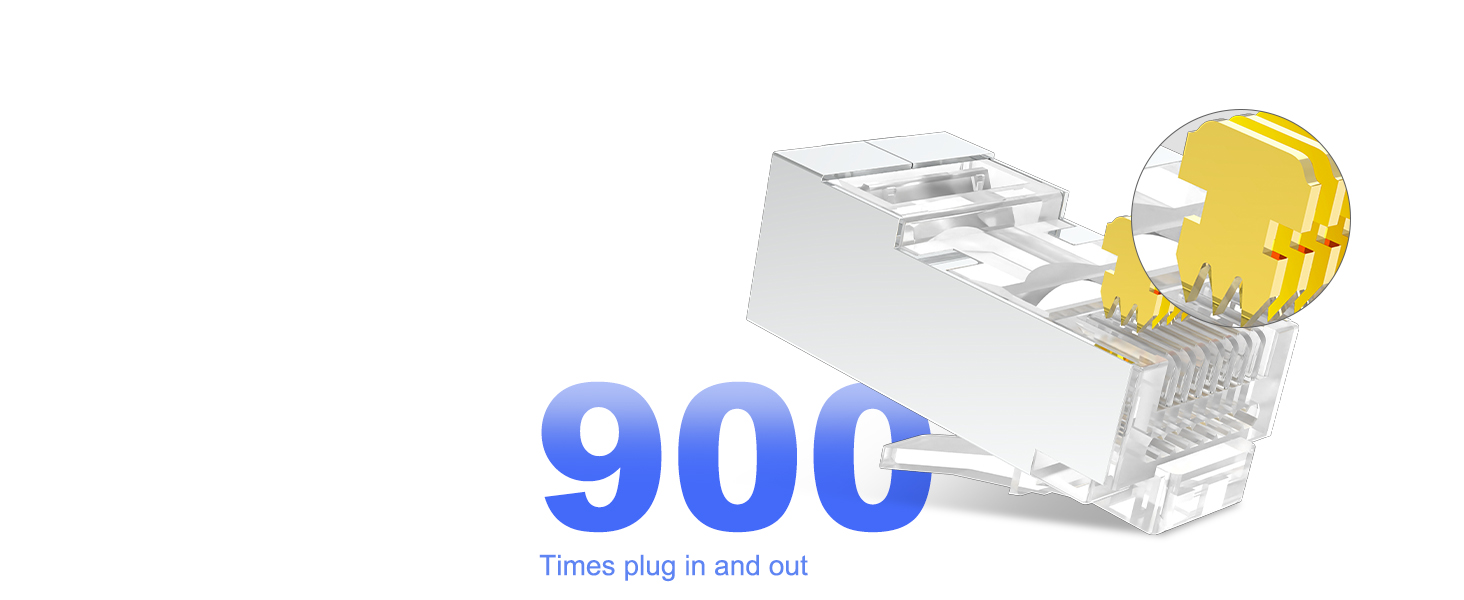 cat 6 pass through rj45 connectors