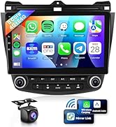 8 CORE 4G+64G Car Radio Stereo for Honda Accord 2003 2004 2005 2006 2007, Wireless Carplay/Androi...