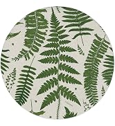 Thirstystone Ferns 4 Pack Round Natural Sandstone Coasters with Protective Cork Backing Manufactu...