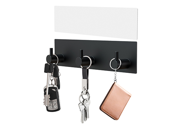 key rail with hooks