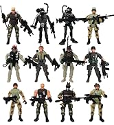 PowerTRC 12 Pack Special Forces Action Army Combat Military, War Men Weapons Figures and Accessor...