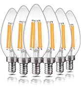 ALAMPEVER E12 LED Bulb 100 Watt Equivalent, 800LM Super Bright Dimmable LED Light Bulb, B11 2700K...