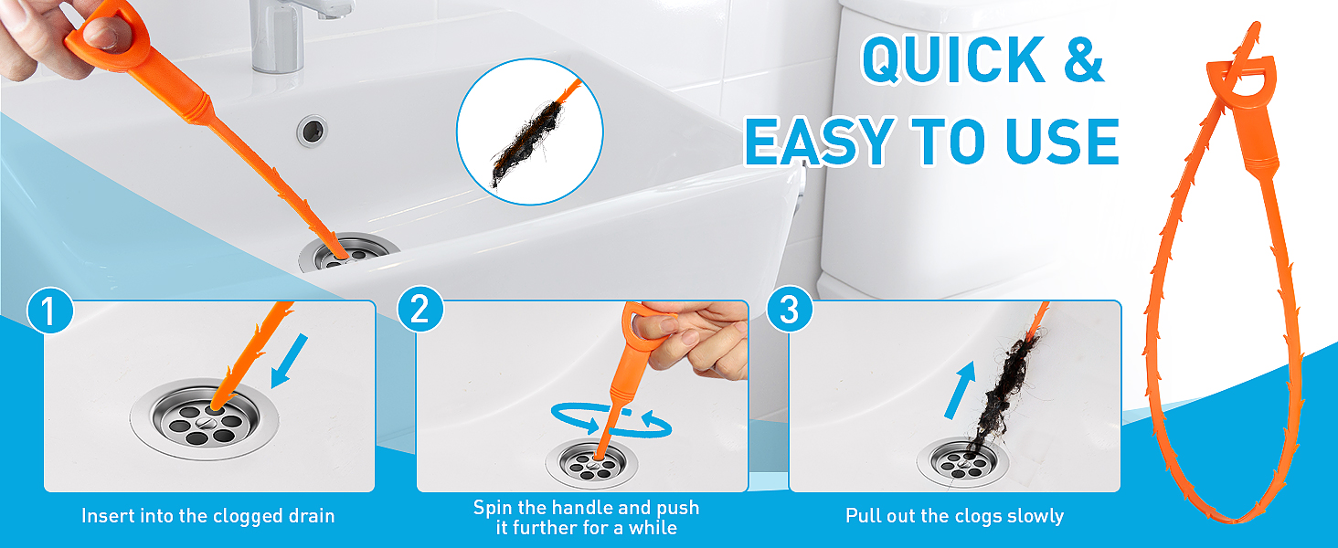 sink hair removal tool detail