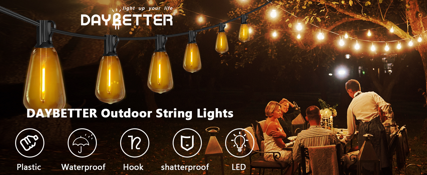 outside string lights