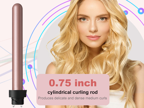 5 in 1 Curling Wand Set with 3 Barrel Hair Crimper for Women