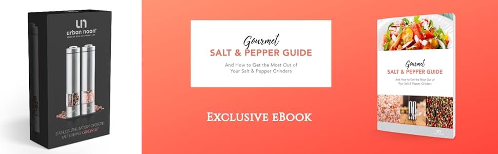 battery operated grinder set with ebook