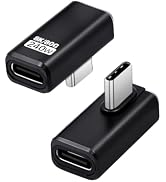 Duttek 90 Degree USB C Extender Adapter [240W 80Gbps 8K@60Hz], USB C Right Angle Adapter, Type C ...