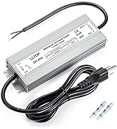 LLTOP LED Driver 60 Watts 100-264V AC to 24V DC 2.5A Power Supply Waterproof Low Voltage Transfor...