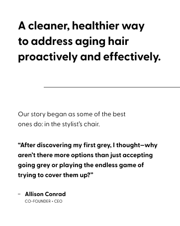 A cleaner, healthier way to address aging hair