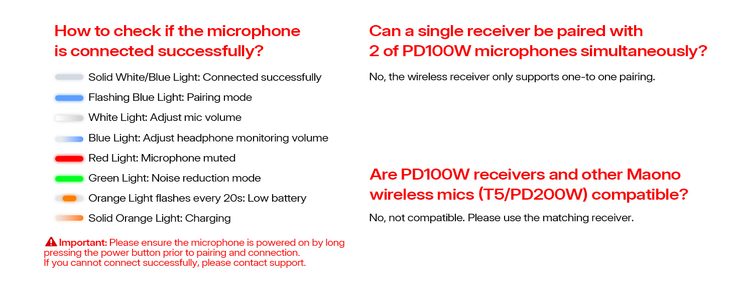 PD100W Wireless microphone